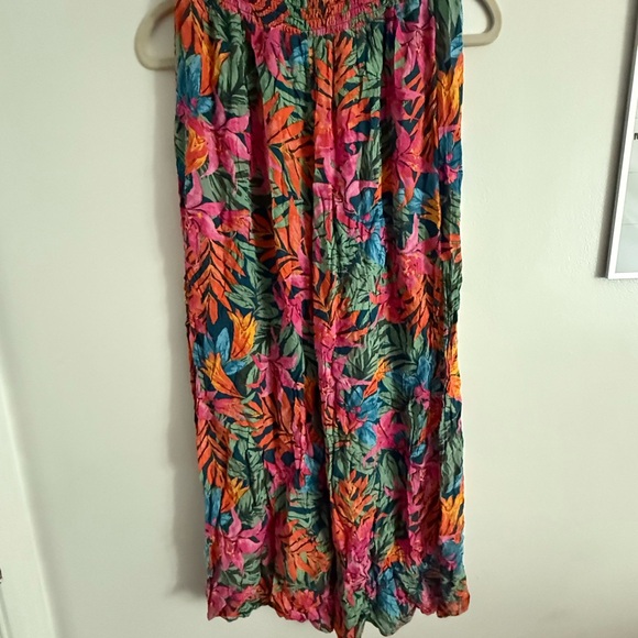 Shade & Shore Multicolor Tropical Pants - Picture 1 of 5